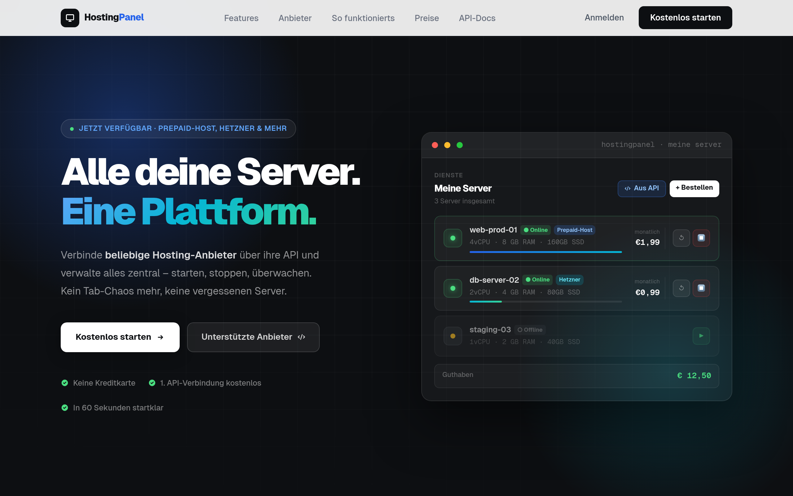 GoHostingPanel preview